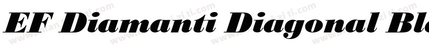 EF Diamanti Diagonal Black font字体转换
